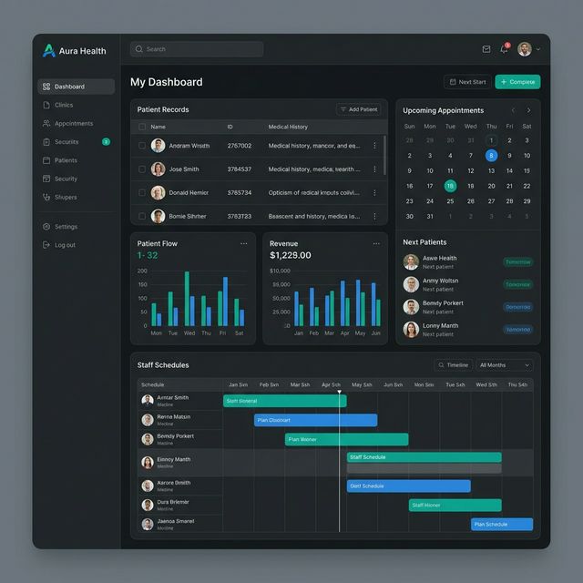 Healthcare ERP Dashboard