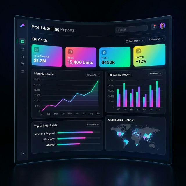 Shoe Business Analytics Graph
